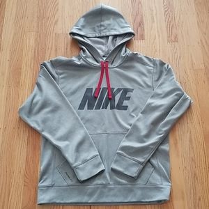Gray Nike Therma-Fit hoodie